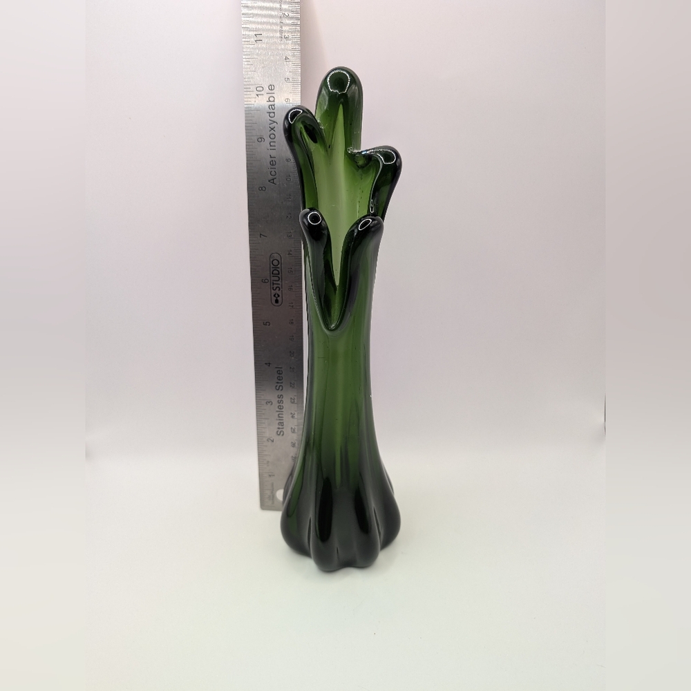 Green Glass Vase